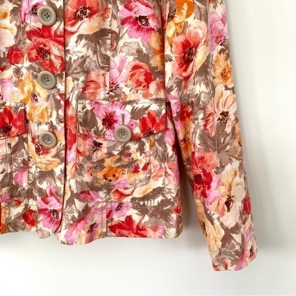 Coldwater Creek  jacket in a cotton blend, floral print - Picture 7 of 14